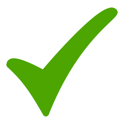 Green Check tick symbol Green Check tick symbol